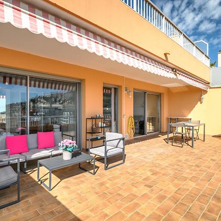 'L'Alicante Proche' Gare, Terrasse, Vue Mer マントン エクステリア 写真