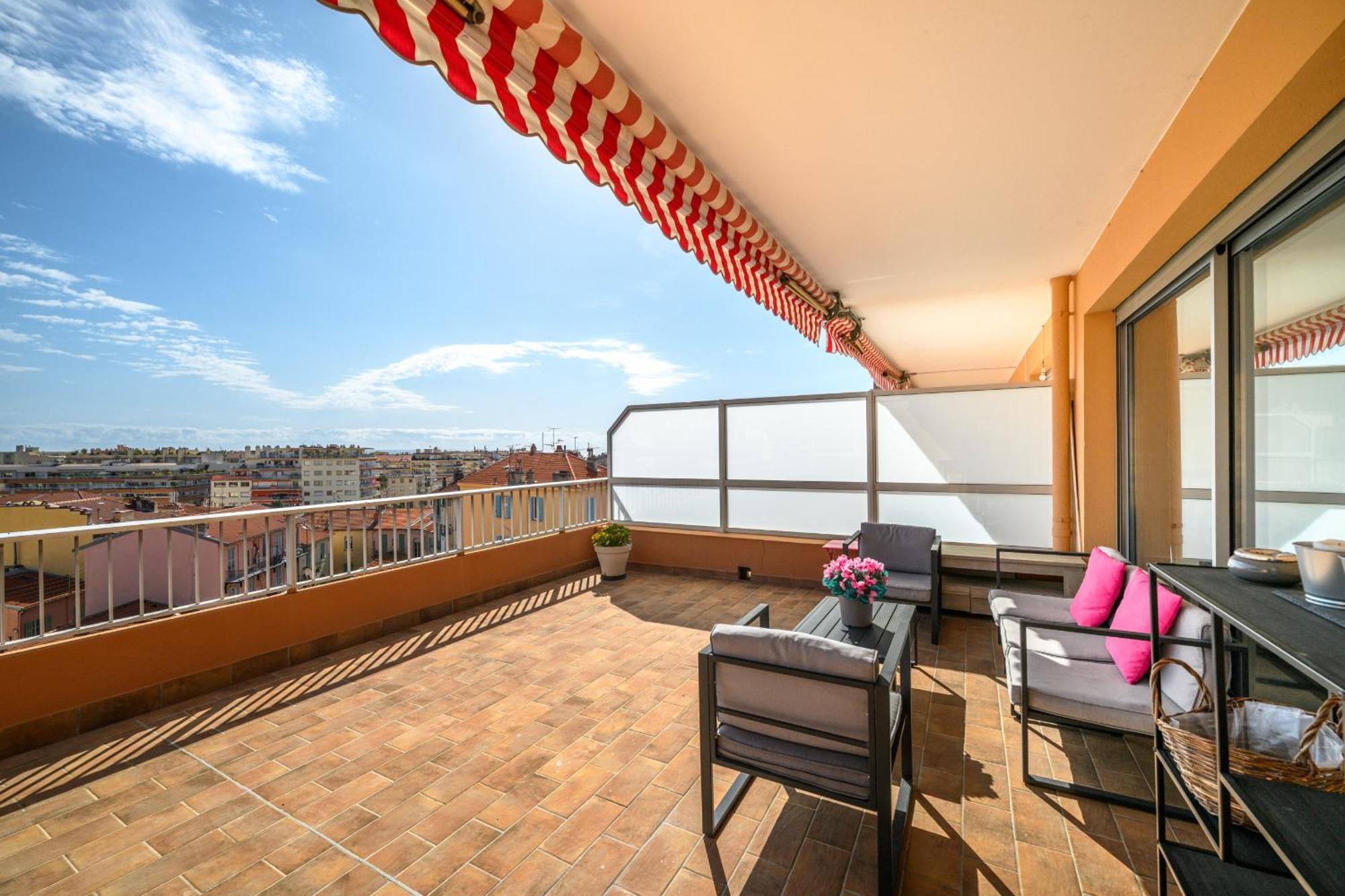 'L'Alicante Proche' Gare, Terrasse, Vue Mer マントン エクステリア 写真