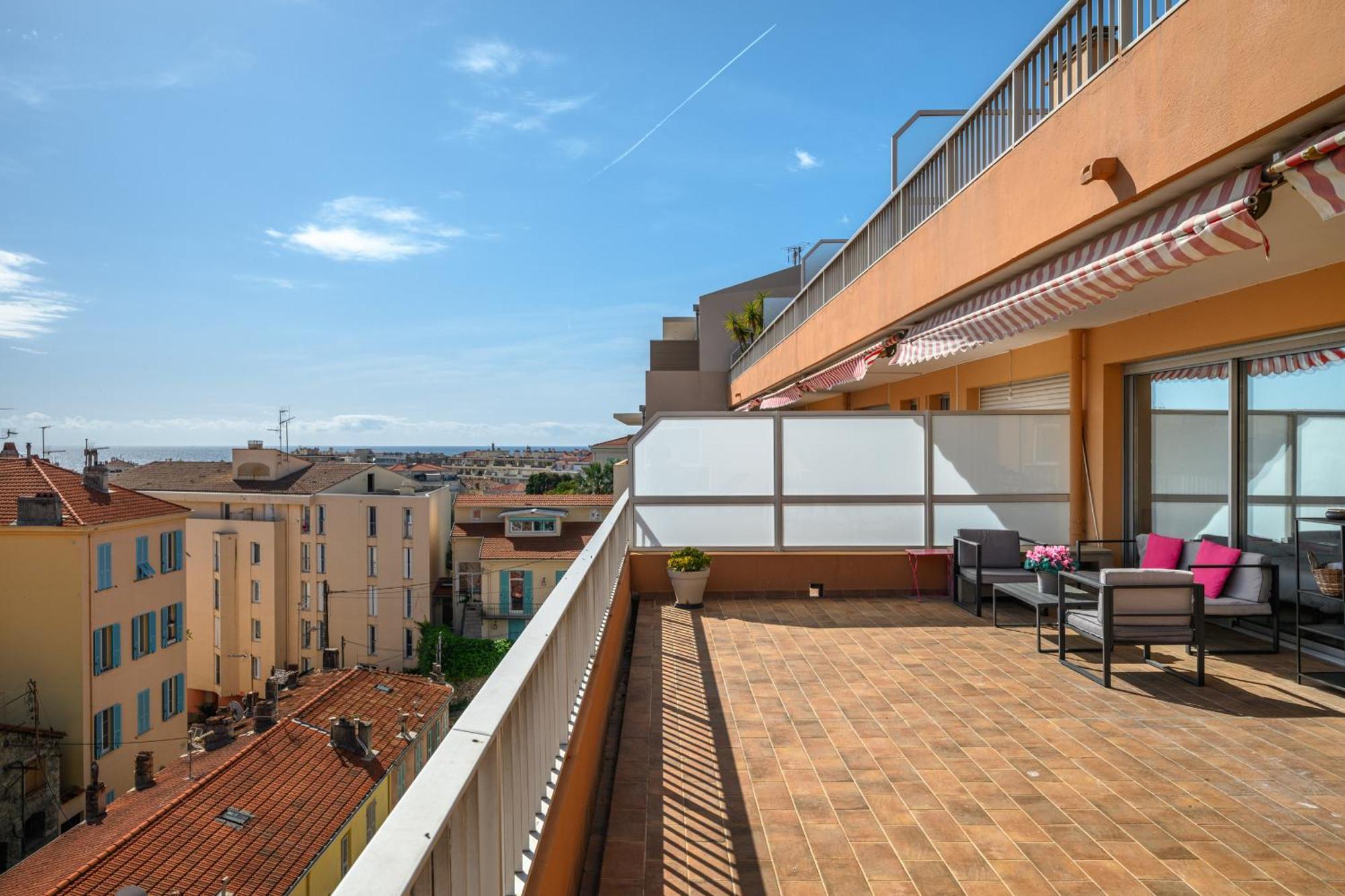 'L'Alicante Proche' Gare, Terrasse, Vue Mer マントン エクステリア 写真