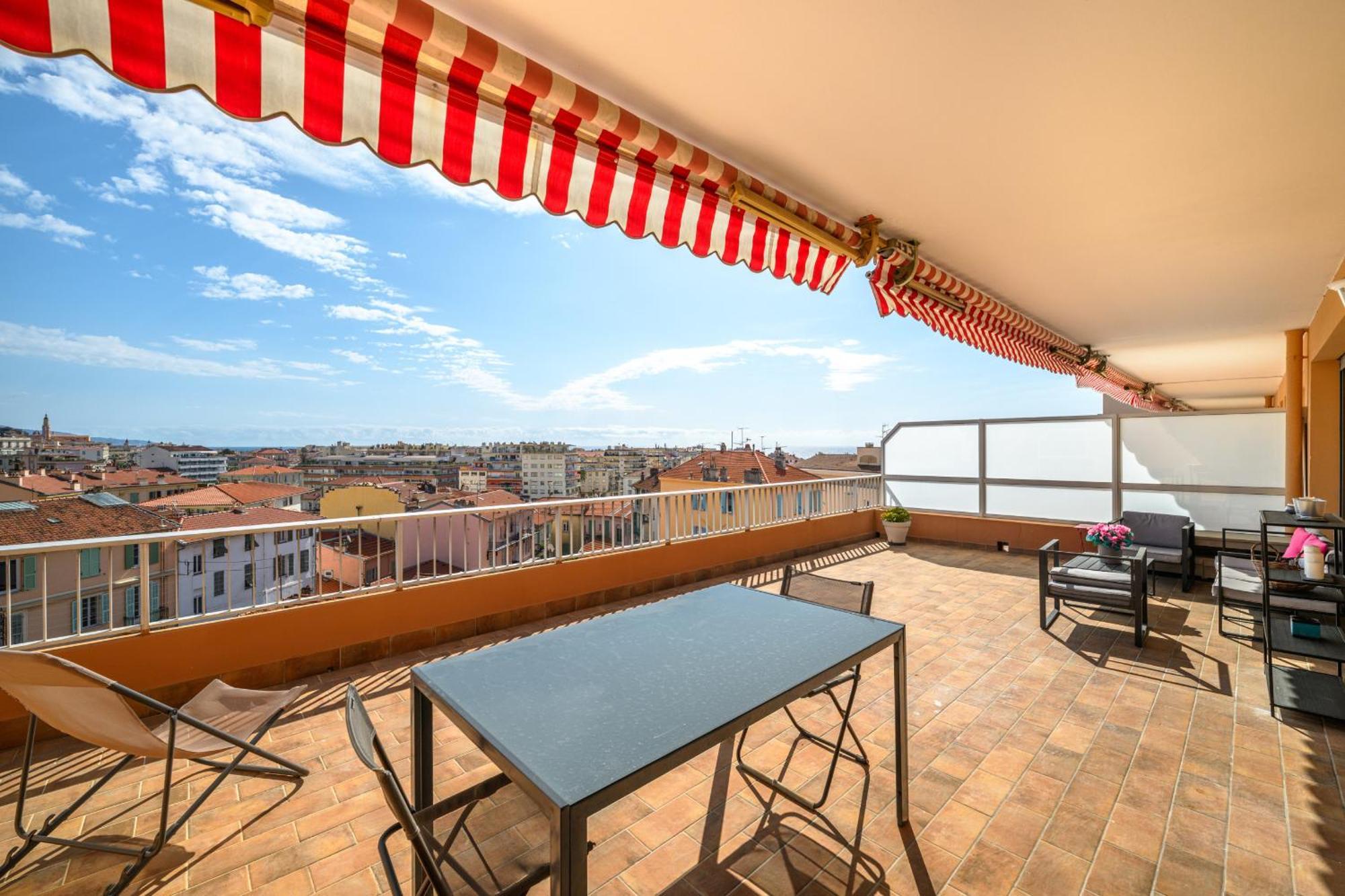 'L'Alicante Proche' Gare, Terrasse, Vue Mer マントン エクステリア 写真