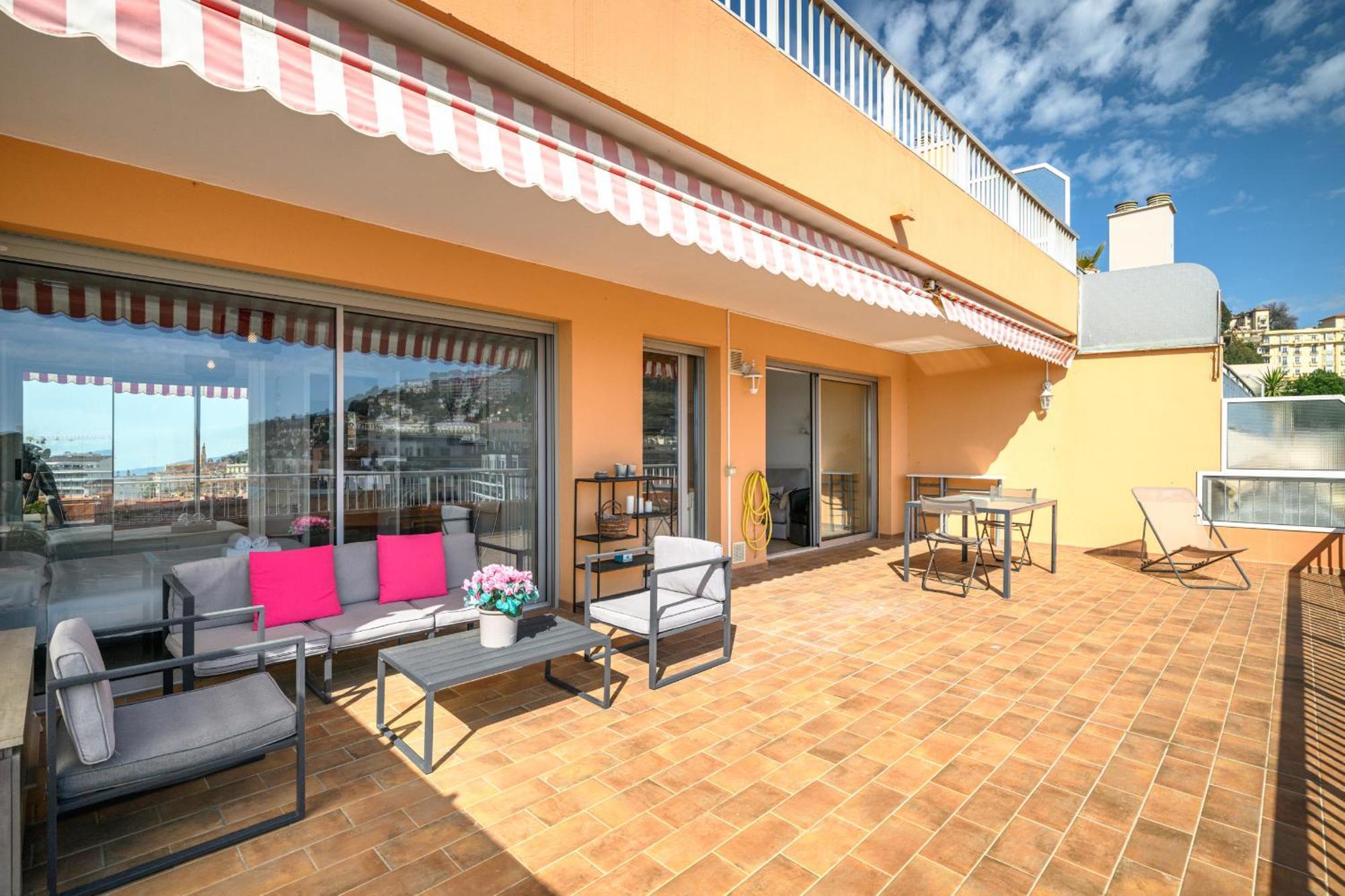 'L'Alicante Proche' Gare, Terrasse, Vue Mer マントン エクステリア 写真